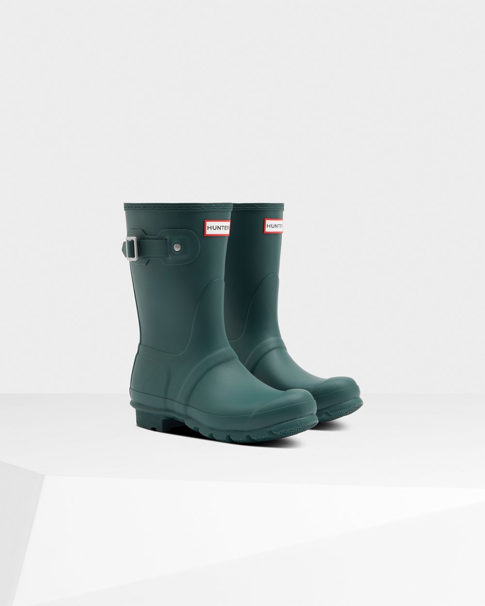 Women Hunter Original | Short Rain Boots Green | NZ-1479-ILWT